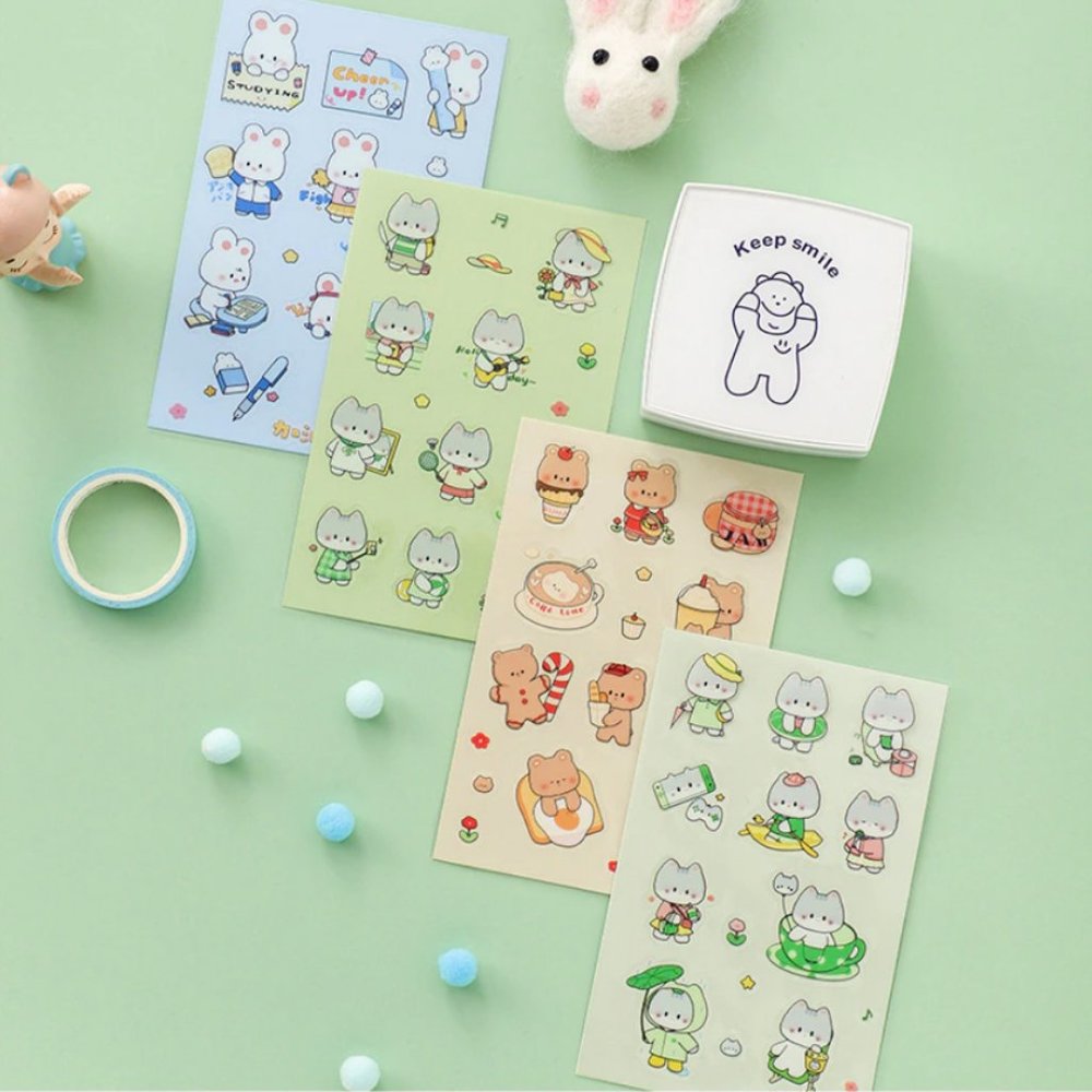 Kawaii Animal Waterproof Stickers